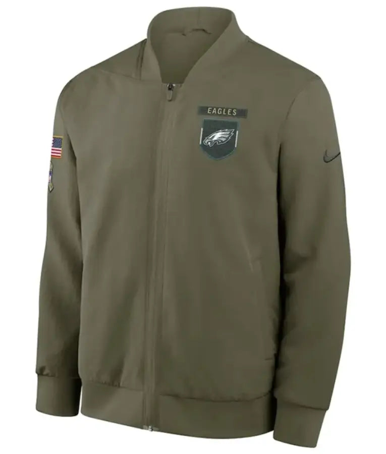 Philadelphia Eagles 2025 Salute to Service Bomber Jacket