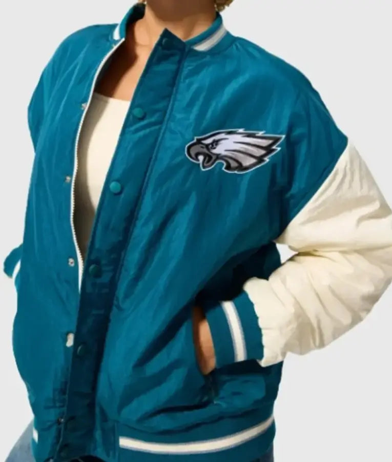 Philadelphia Eagles Green Bomber Jacket
