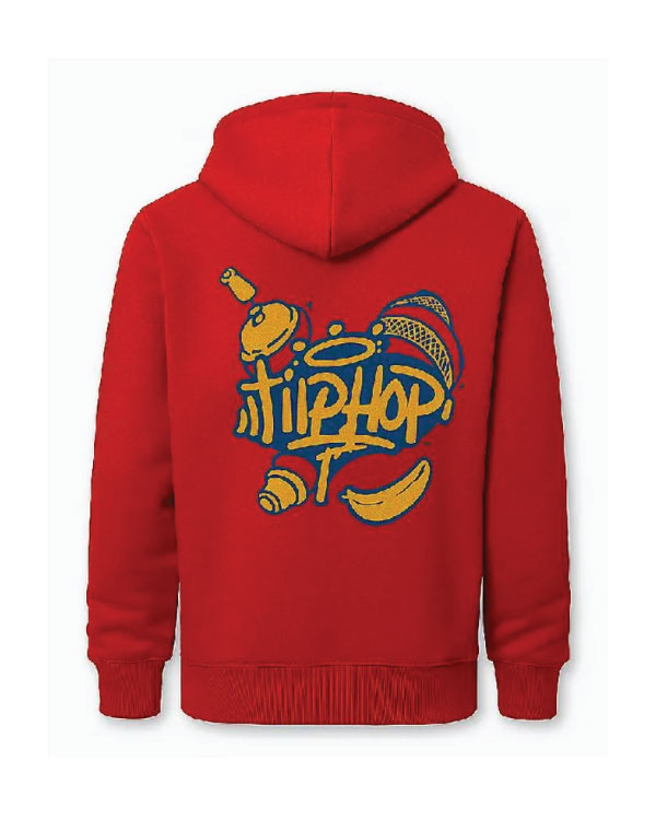 Playdate Benjamin Pajak Red Graphic Hoodie