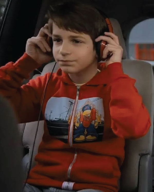 Playdate Benjamin Pajak Red Graphic Hoodie