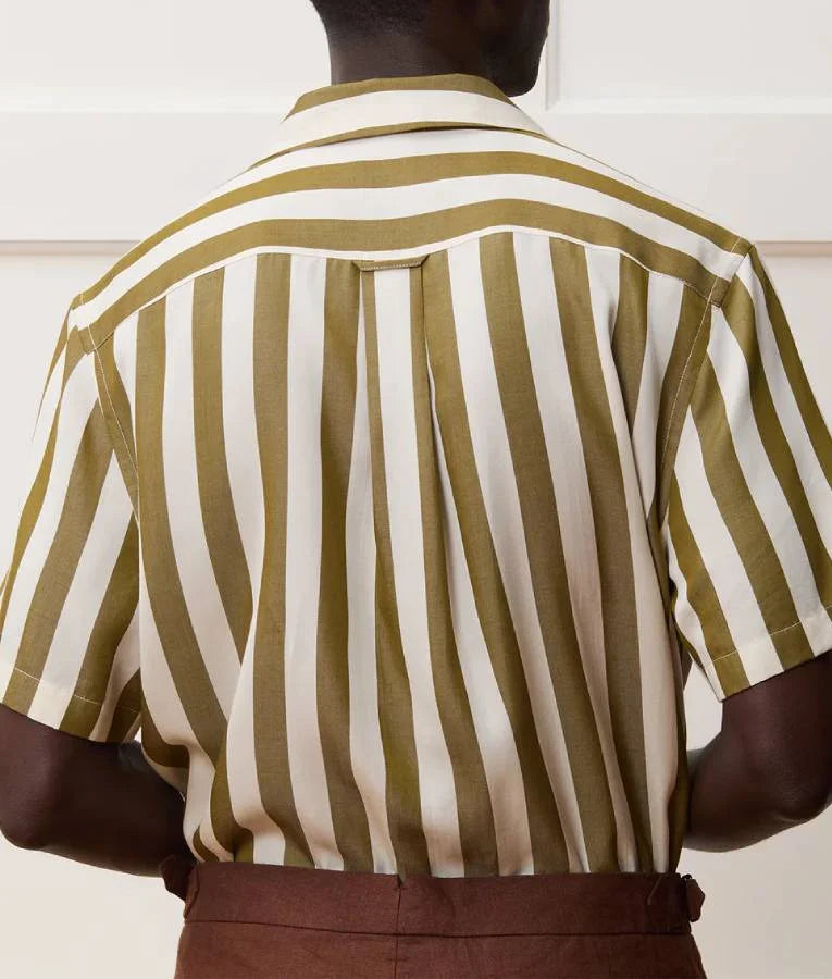 Press Junket 2025 Fountain Of Youth John Striped Shirt