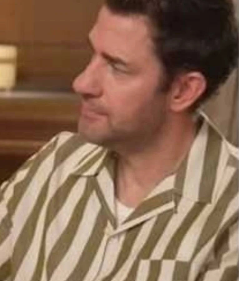 Press Junket 2025 Fountain Of Youth John Striped Shirt