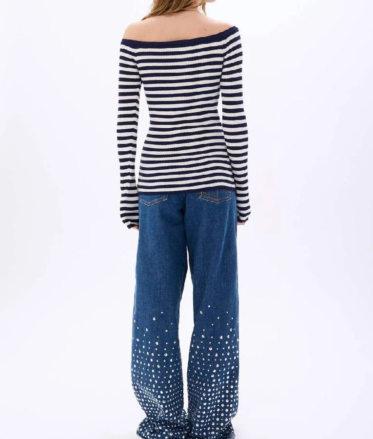 Press Junket 2025 Thunderbolts Julias Striped Floral Shirt