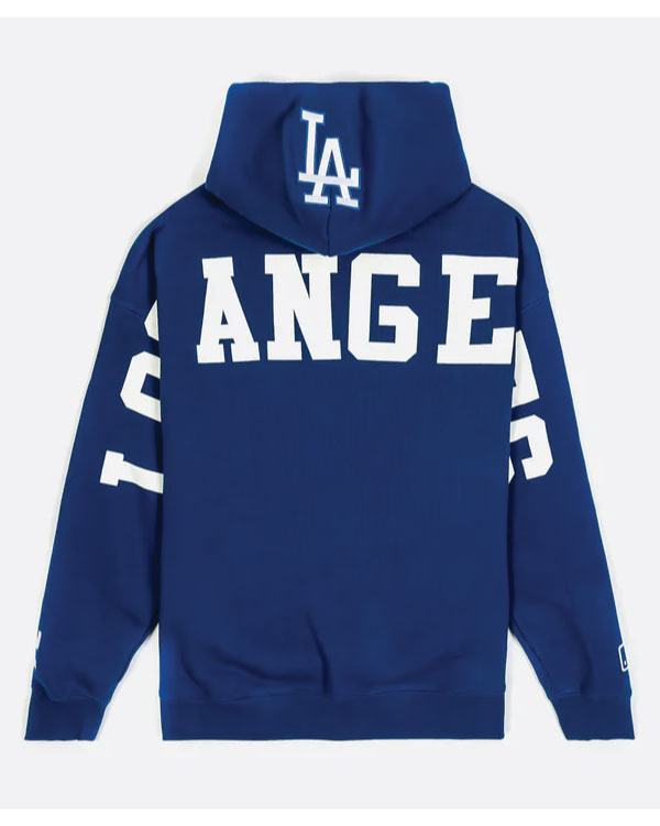 Pro Standard Los Angeles Dodgers Wingspan Drop Shoulder Blue Hoodie