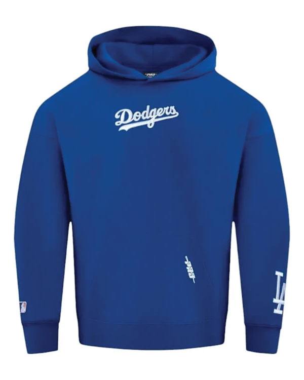 Pro Standard Los Angeles Dodgers Wingspan Drop Shoulder Blue Hoodie