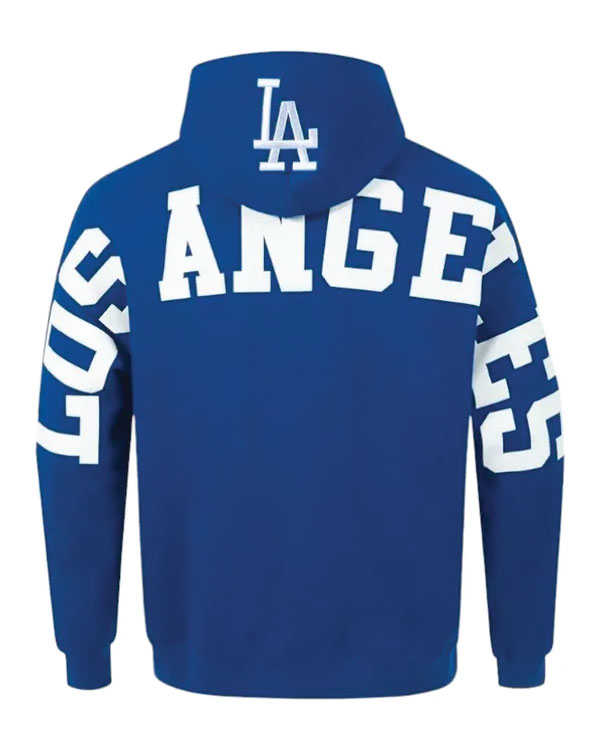 Pro Standard Los Angeles Dodgers Wingspan Drop Shoulder Blue Hoodie
