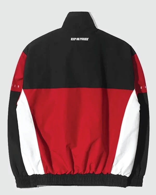 Qt8 Garments Red & Black Track Jacket