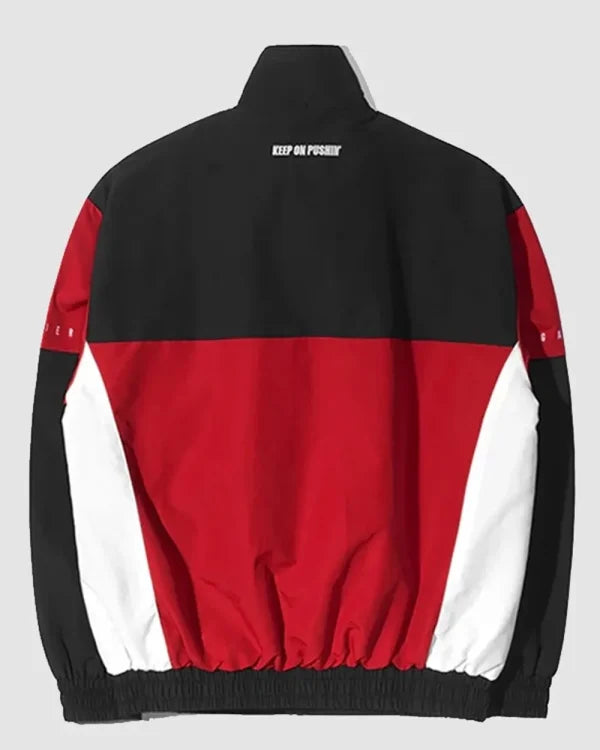 Qt8 Garments Red & Black Track Jacket