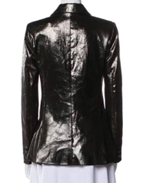 Real Housewives of Orange County S18 Heather Dubrow Leather Blazer