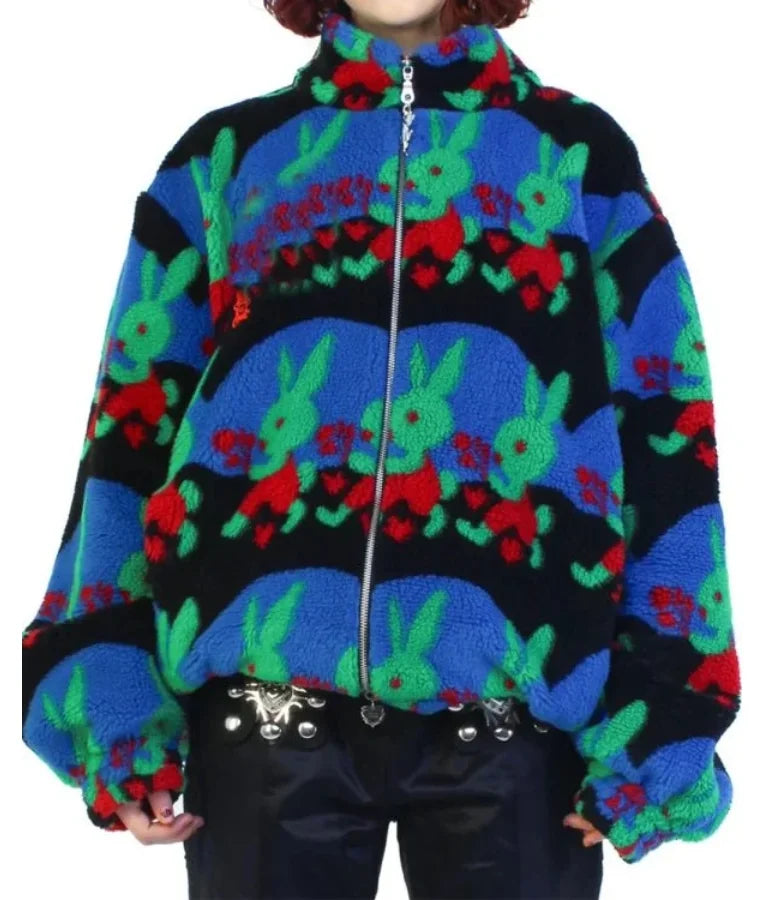 Real Housewives of Salt Lake City S05 Heather Gay Bunny Print Fleece Jacket