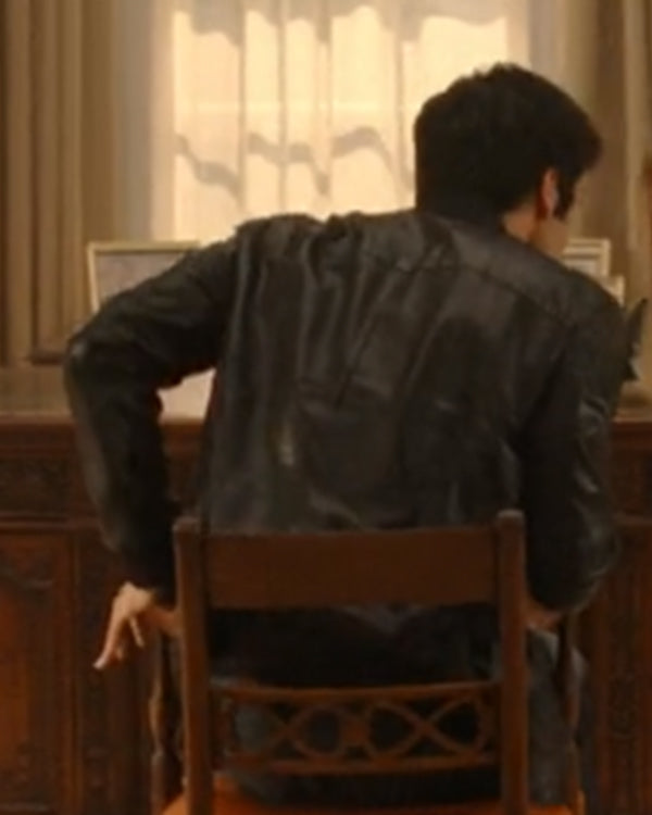 Red, White & Royal Blue Taylor Zakhar Perez Leather Jacket