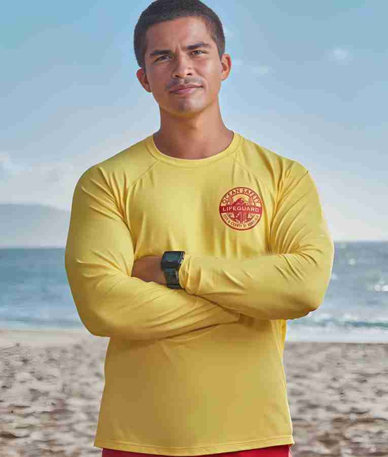Rescue HI Surf Ocean Safety Lifeguard Yellow T-Shirt