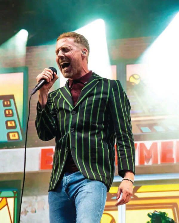 Ricky Wilson Alexandra Palace Park Striped Blazer