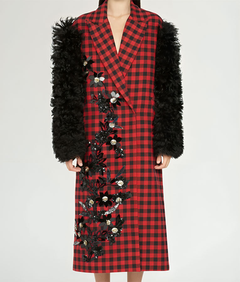 Rita Ora Dick Clark’s New Year’s Rockin Eve Checkered Coat