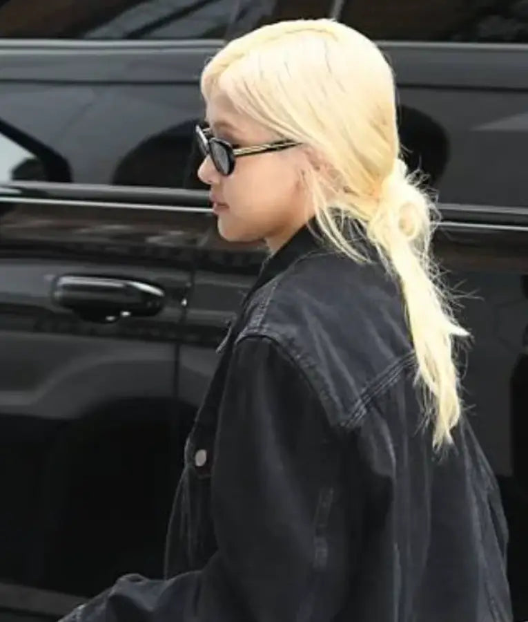Rosé Manhattan NYC Black Denim Jacket