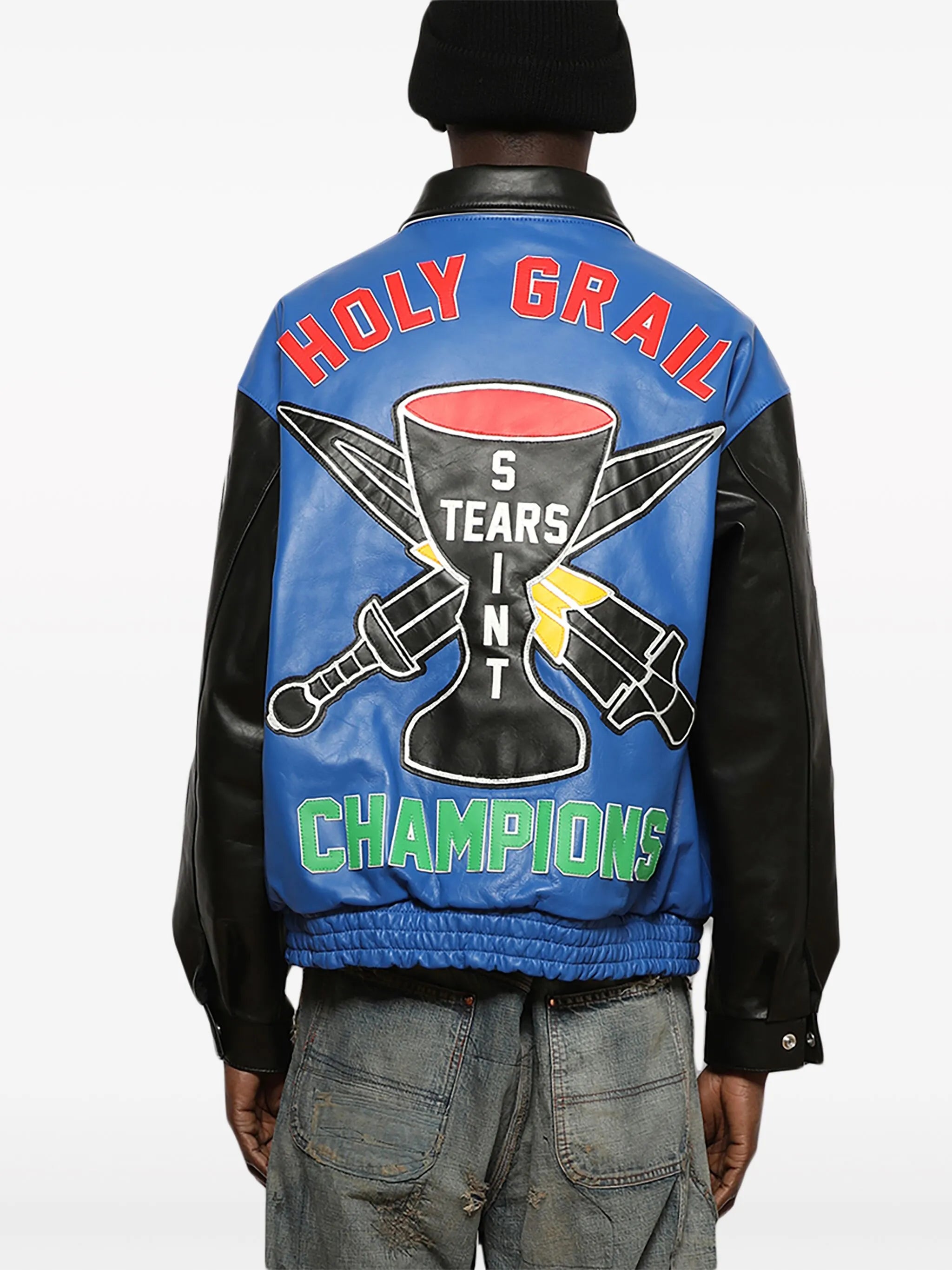 Saint_Mxxxxxx_Denim_Tears_X_Holy_Grail_Varsity_Jacket
