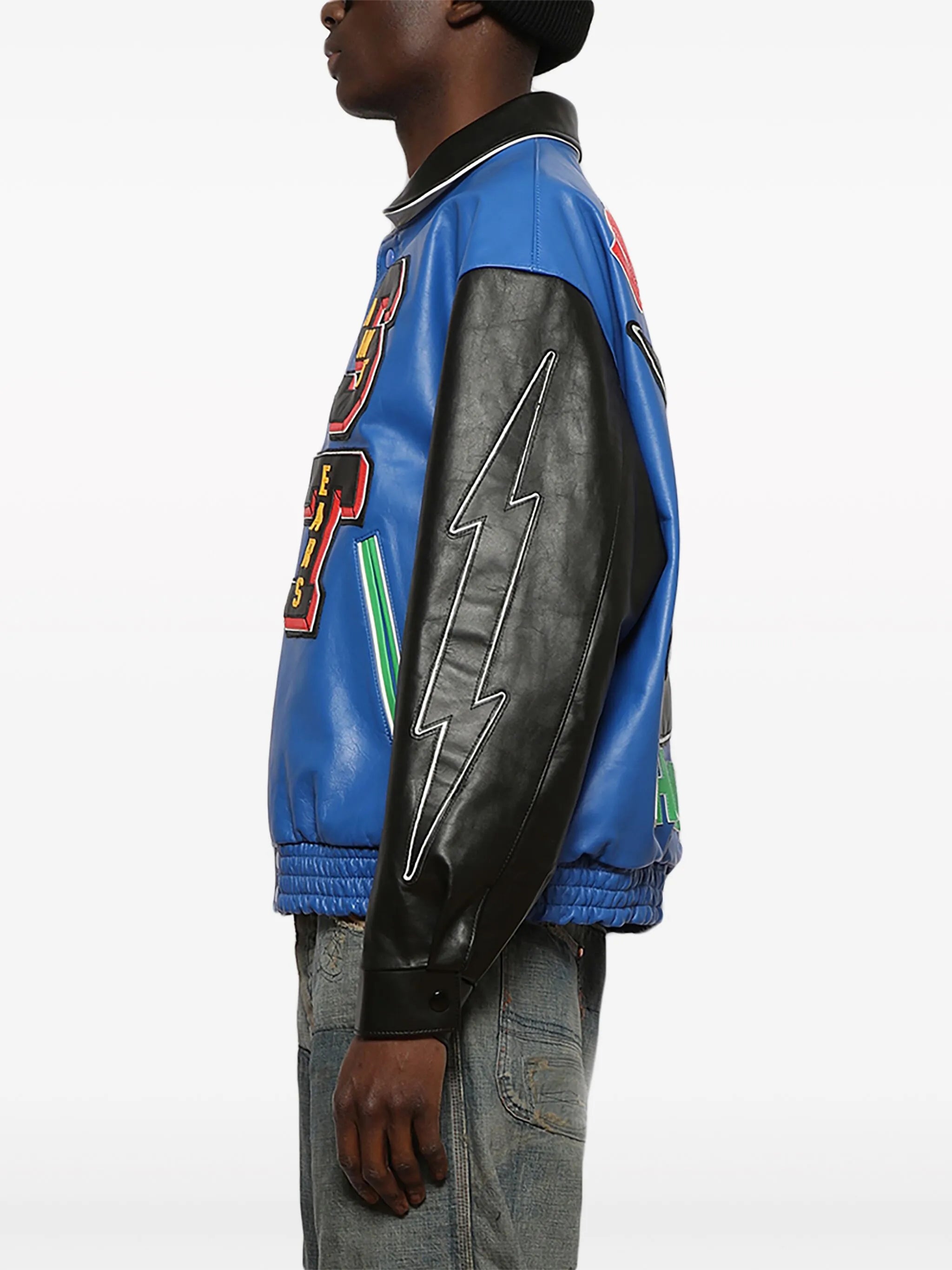 Saint_Mxxxxxx_Denim_Tears_X_Holy_Grail_leather_Varsity_Jackets
