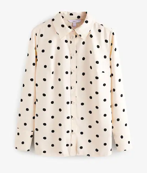 Ghosts S04 Rose McIver Polka Dot Shirt
