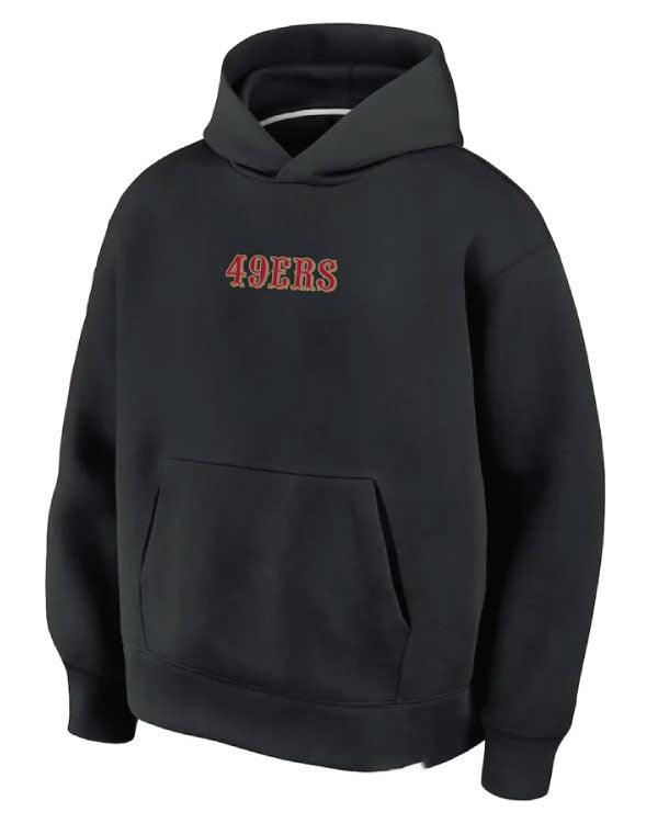 San Francisco 49ers Black 2025 Rivalries Collection Oversized Fleece Hoodie