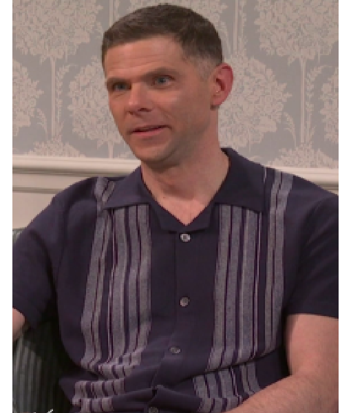 Saturday Night Live S50 Mikey Day Linen Camp Shirt