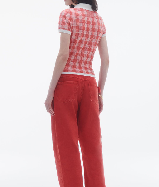 Saturday Night Live S50 Sarah Sherman Pink Polo Shirt