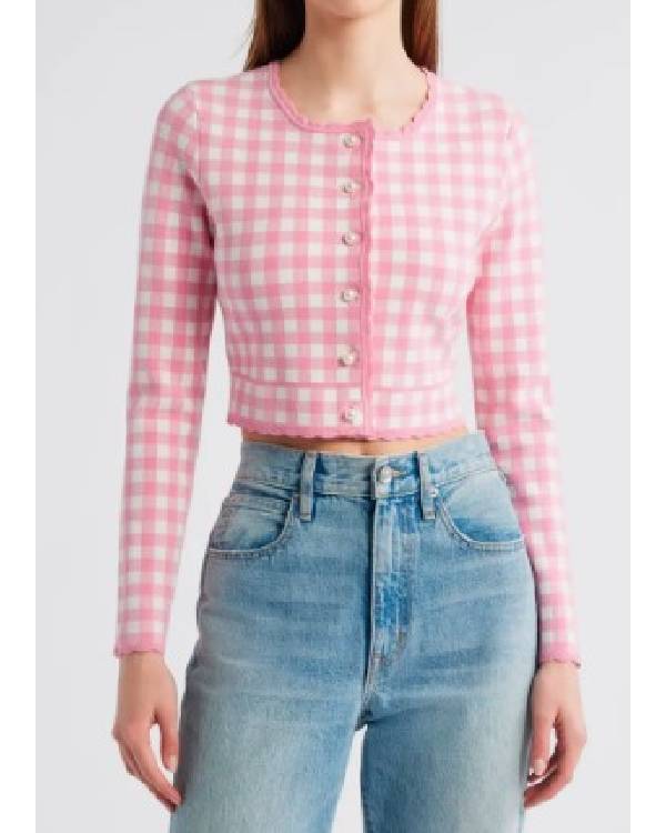 Saturday Night Live Sabrina Carpenter Pink Cardigan