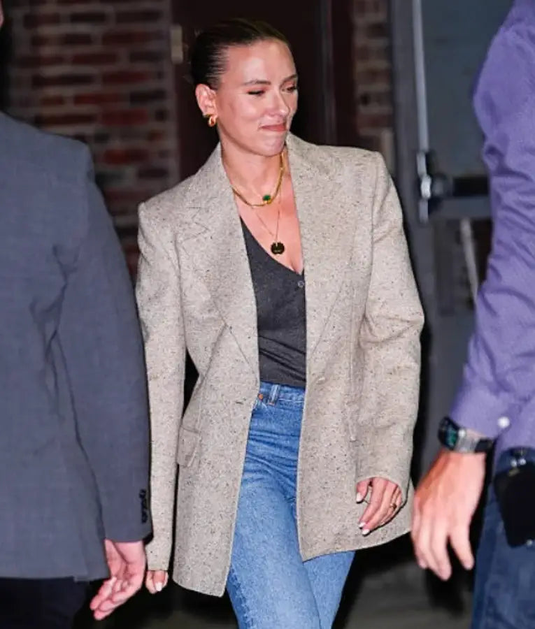 Scarlett Johansson New York City 2025 Blazer