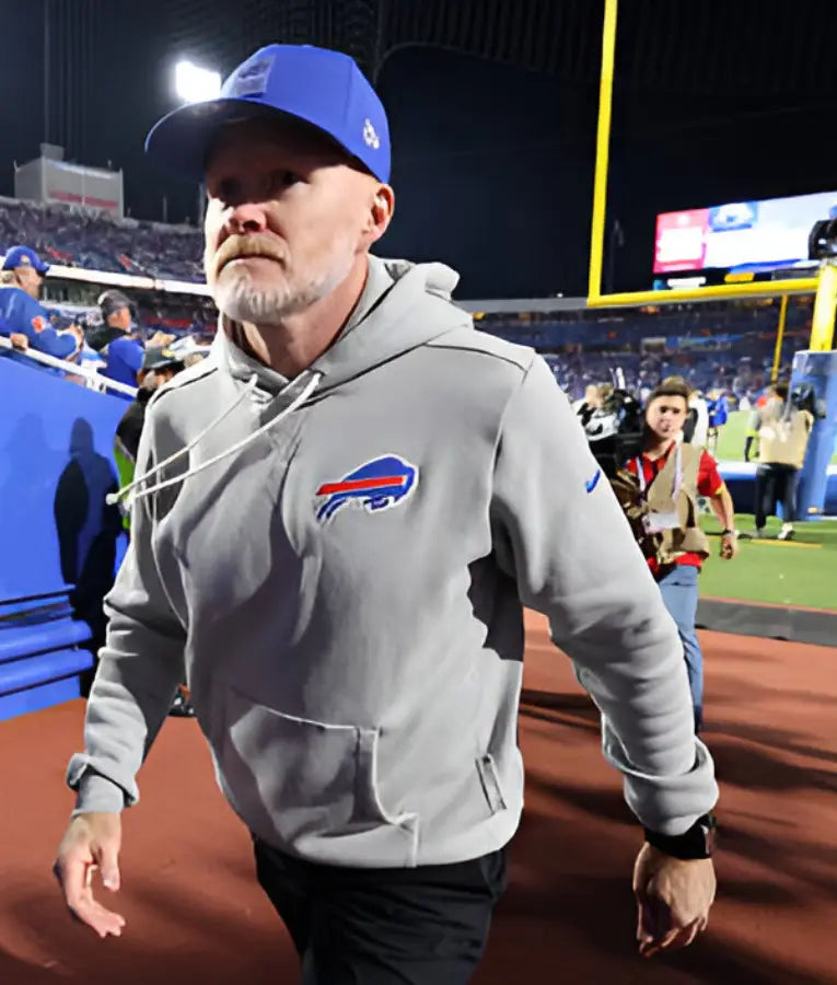 Sean McDermott Buffalo Bills Grey Hoodie