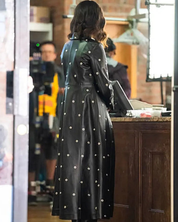 Selena-Gomez-NYC-2025-Leather-Trench-Coat