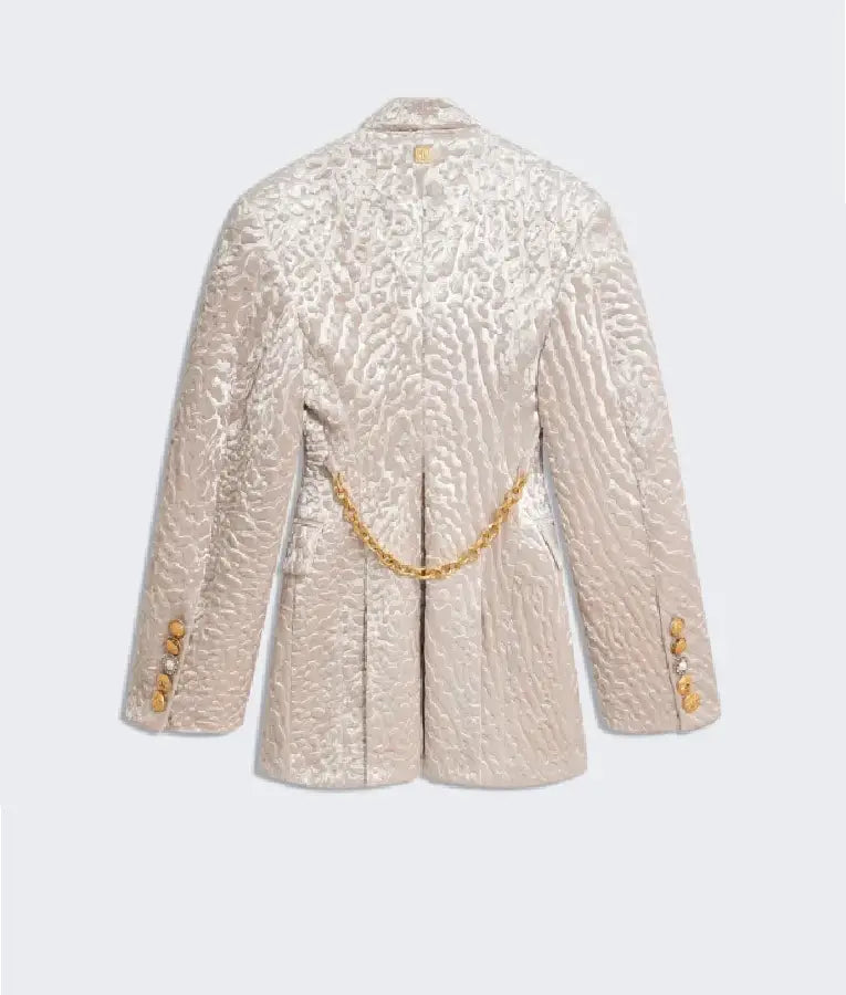 Selena Gomez Fan Phone Call 2025 Double Breasted Jacket