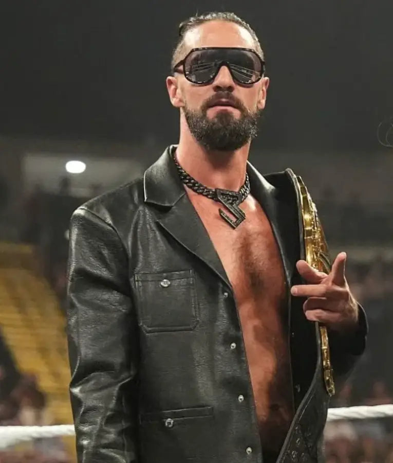 Seth Rollins 2025 Monday Night RAW Leather Jacket