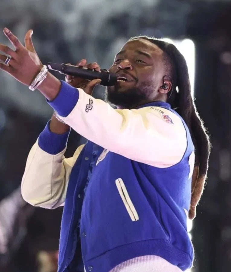 Shaboozey Thanksgiving Halftime Show Lions Jacket