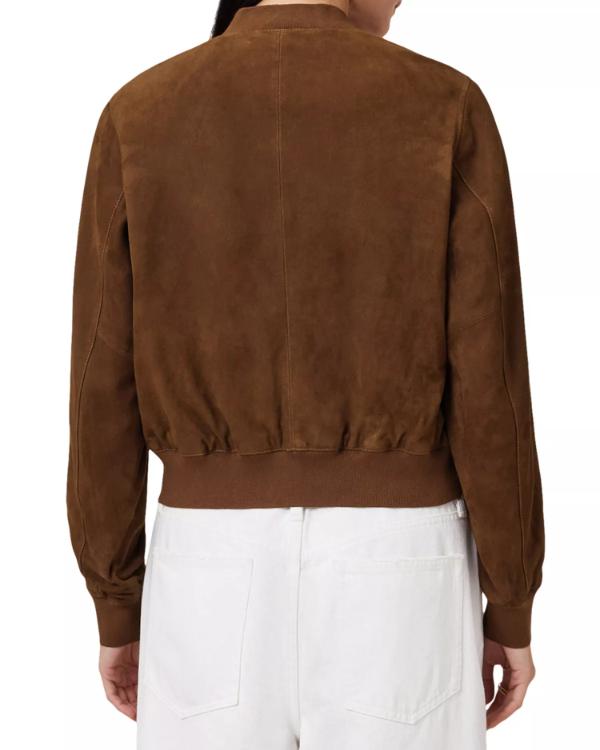 Sheriff Country S01 Morena Baccarin Brown Suede Jacket