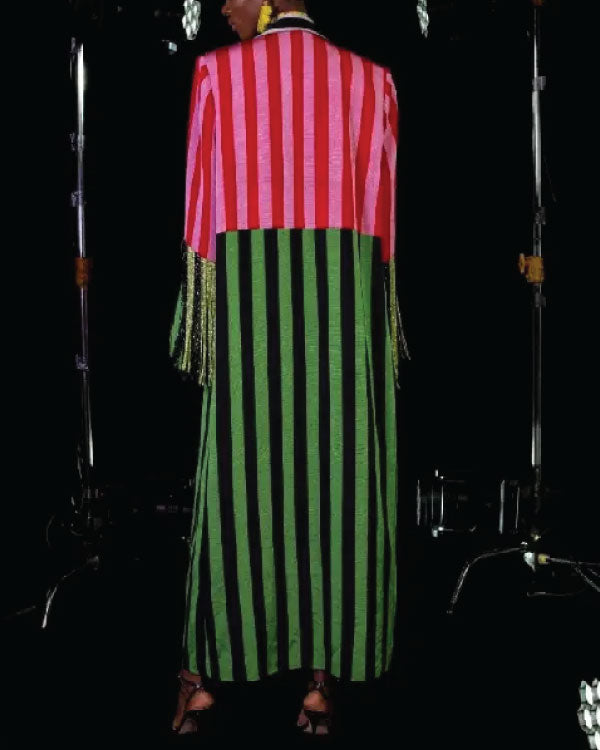 Sherri LeToya Luckett Striped Coat