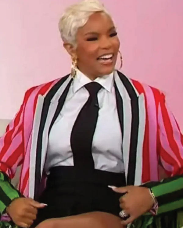 Sherri LeToya Luckett Striped Coat