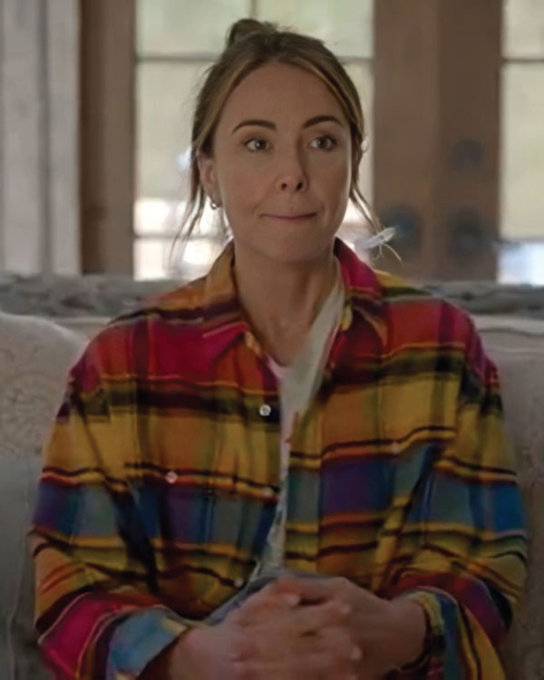 Shrinking Christa Miller Plaid Color Shirt