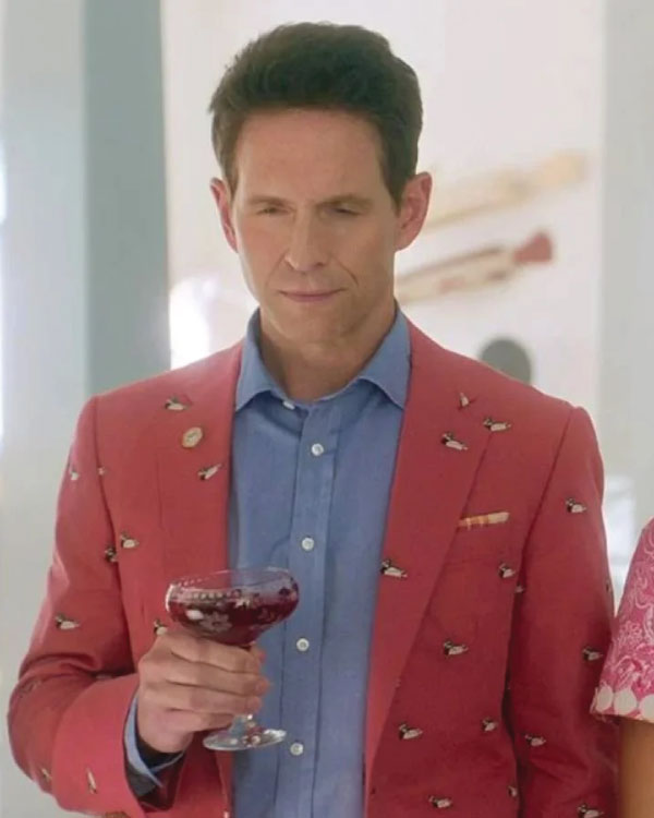 Sirens Glenn Howerton Duck Print Coat