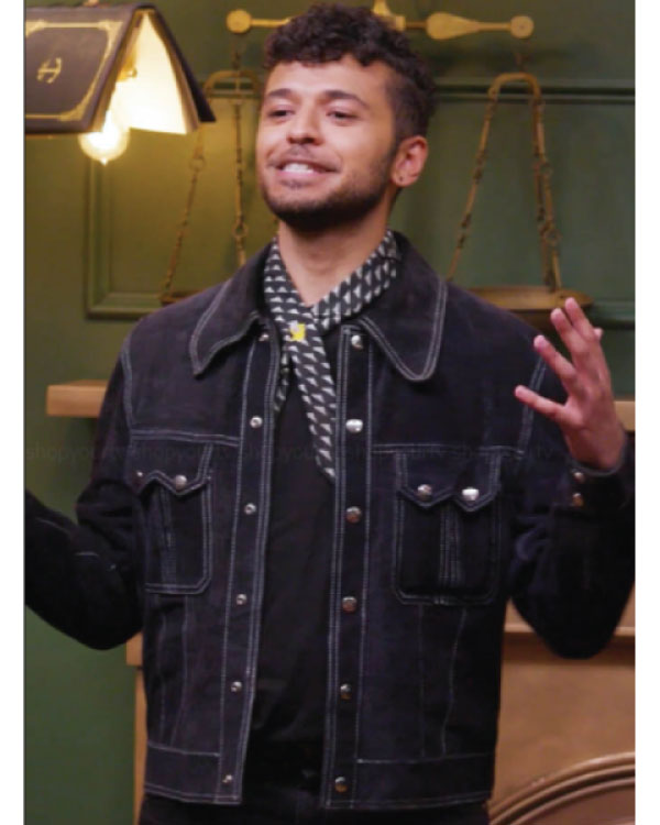 Smartypants S02 Blue Suede Contrast Stitch Jacket