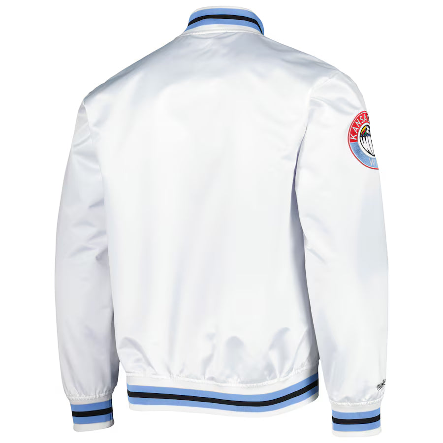 Sporting Kansas City Mitchell & Ness White City Satin Jacket