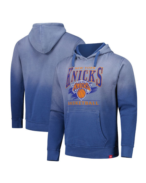 Sportiqe Blue New York Knicks Sun Fade Vintage Blake Hoodie