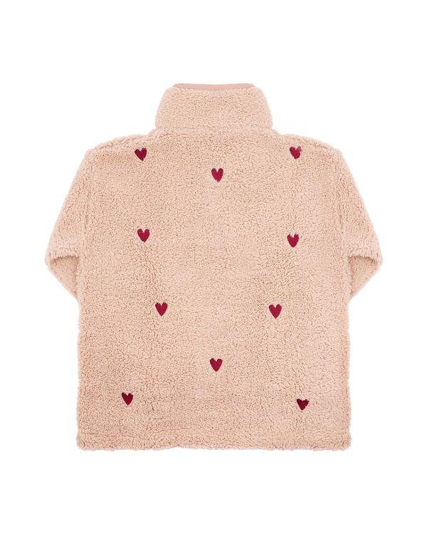 Stacey And Joe S02 Heart Embroidered Pink Jumper