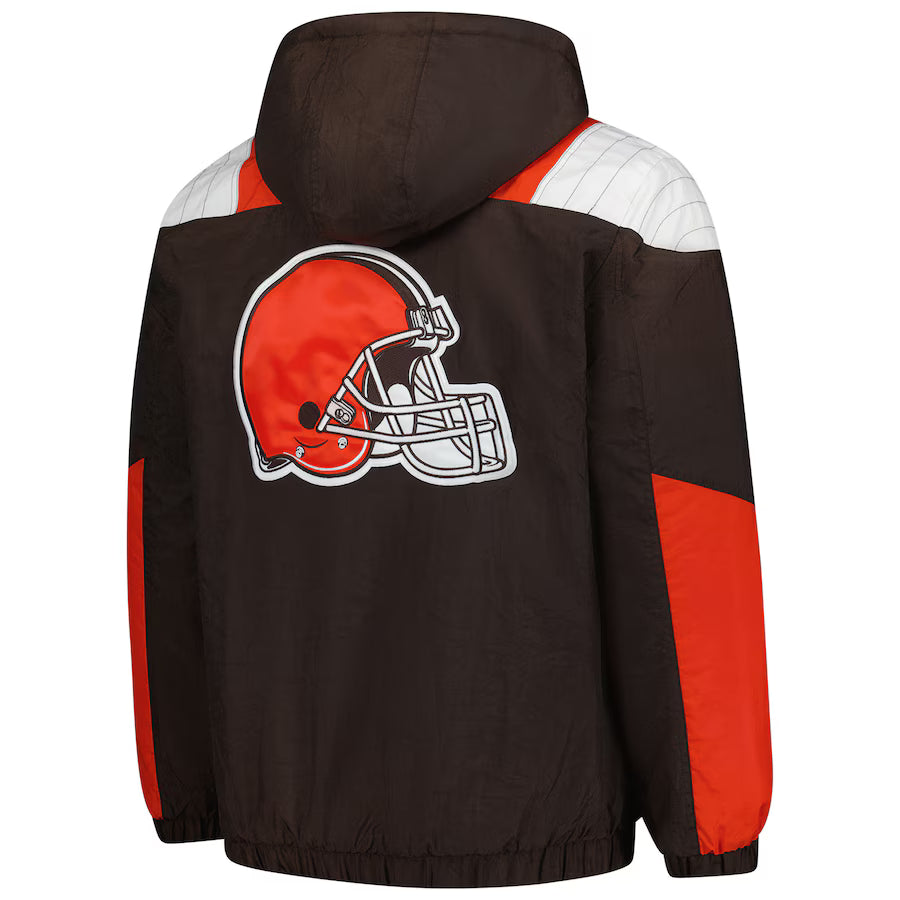 Starter Brown Cleveland Browns Charger Pullover Jacket