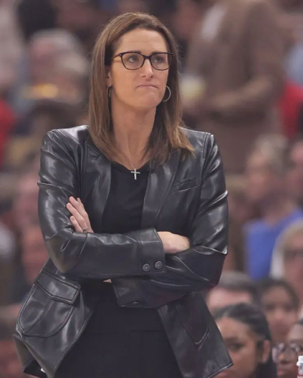 Stephanie White Indiana Fever Leather Jacket