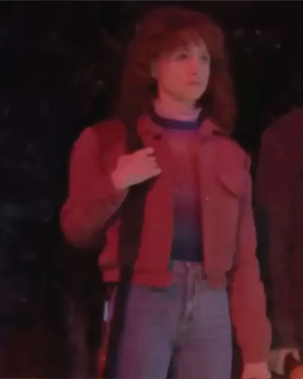 Stranger Things S05 Natalia Dyer Brown Jacket