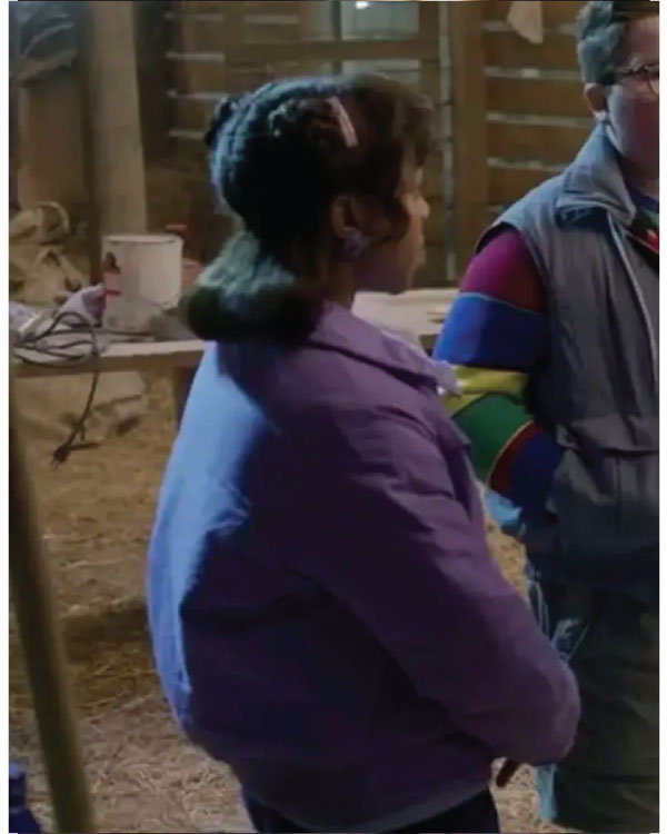 Stranger Things S05 Priah Ferguson Purple Jacket