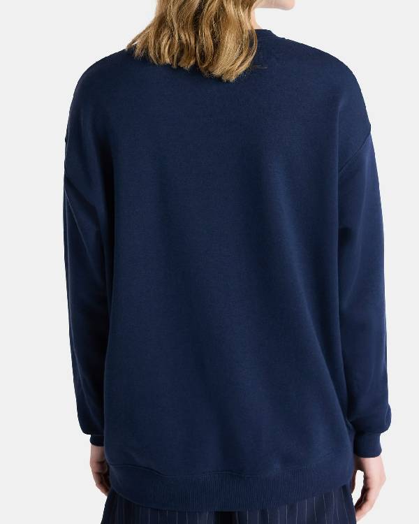 Stranger Things S05 Maya Hawke Navy Graphic Sweater