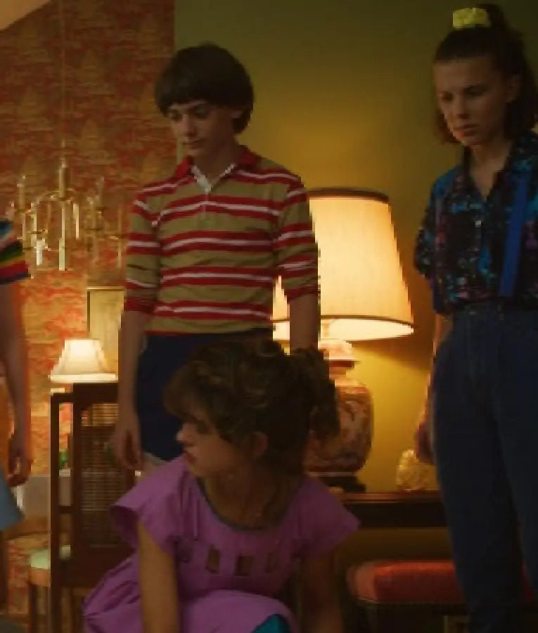 Stranger Things S05 Noah Schnapp Striped Shirt