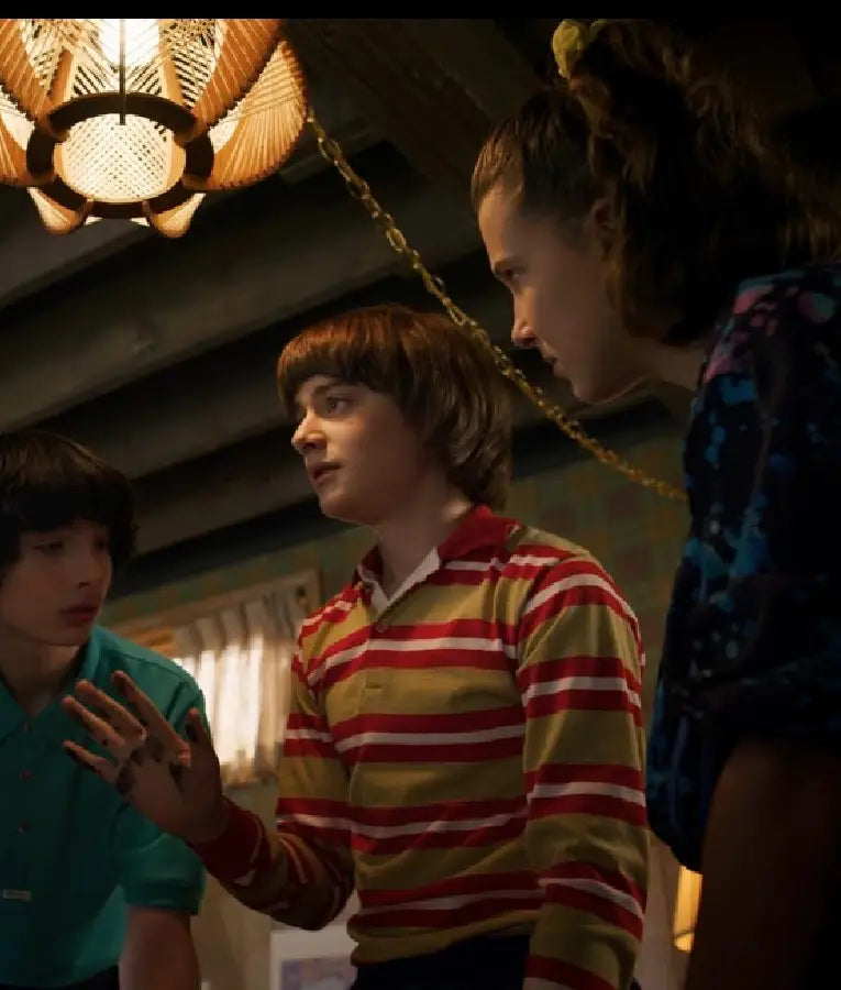 Stranger Things S05 Noah Schnapp Striped Shirt