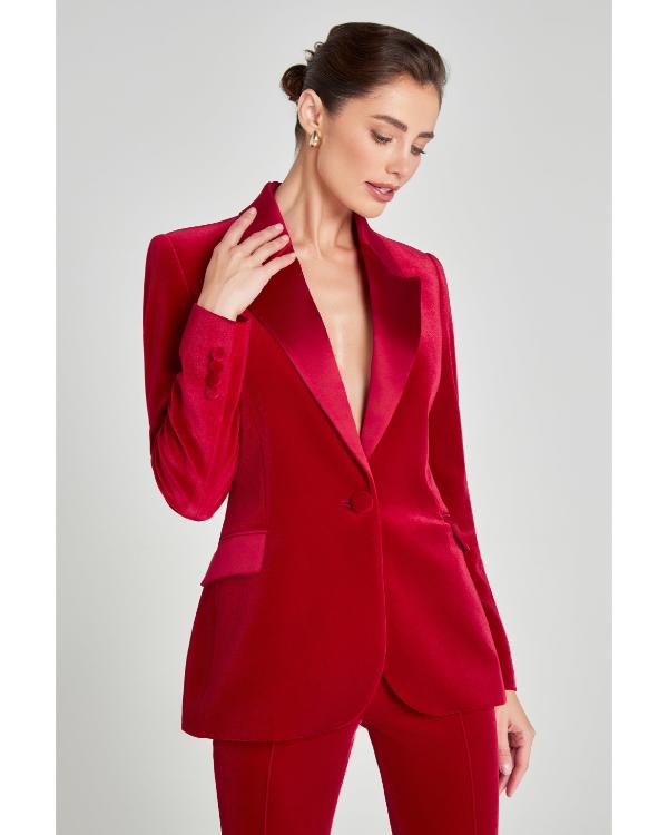 Strictly Come Dancing S23 Tess Daly Red Blazer