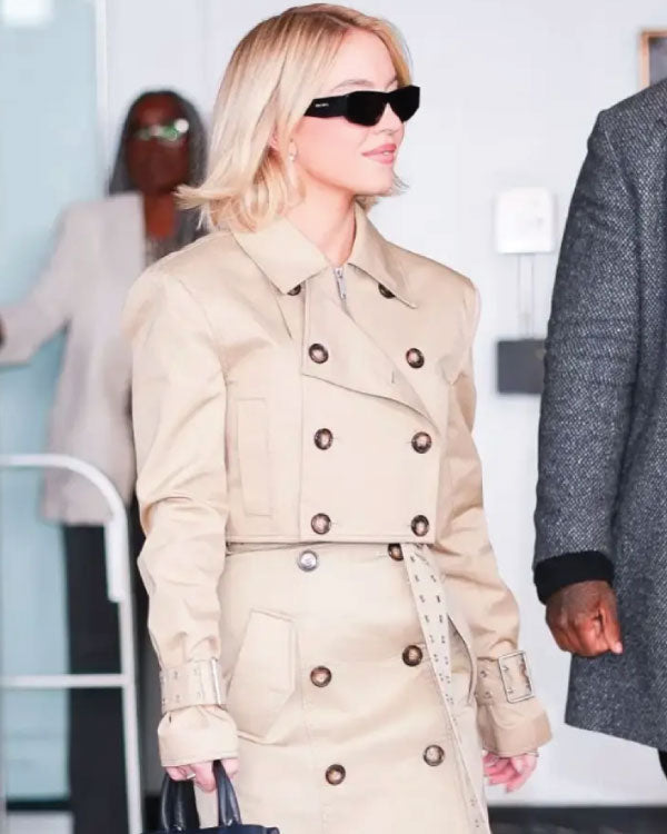 Sydney Sweeney The Drew Barrymore Show Crop Jacket